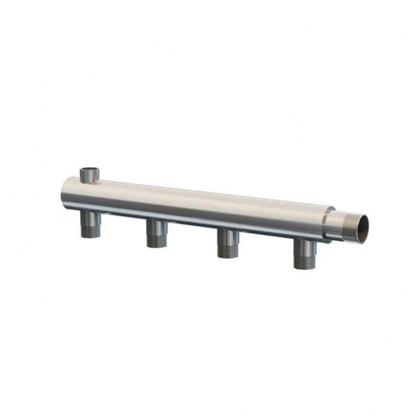 WKN 25-4(20) — Этажный коллектор из нержавеющей стали AISI 304 на 4 контура WKN 25-4